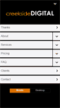 Mobile Screenshot of creeksidedigital.com